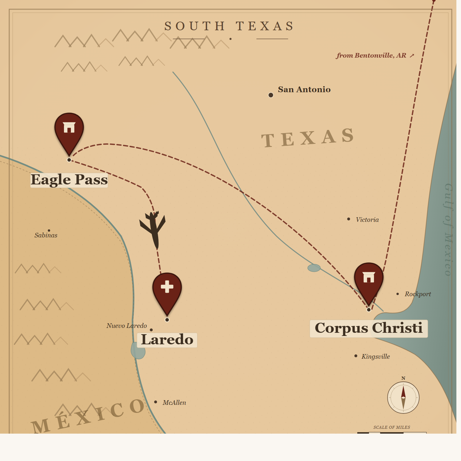 South Texas Map