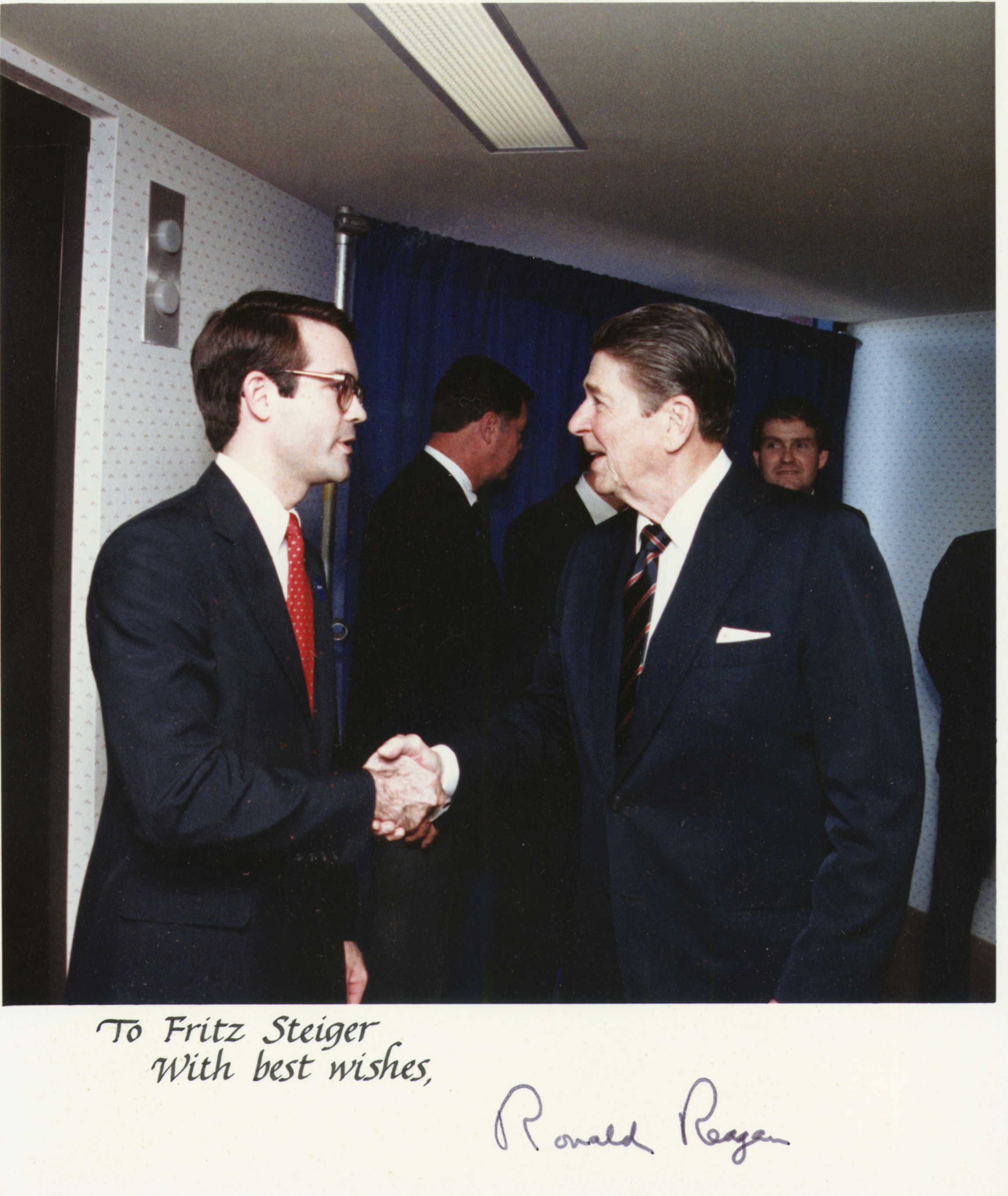 With President Ronald Reagan