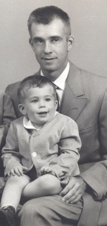 Fritz and his Dad in 1957, age 2