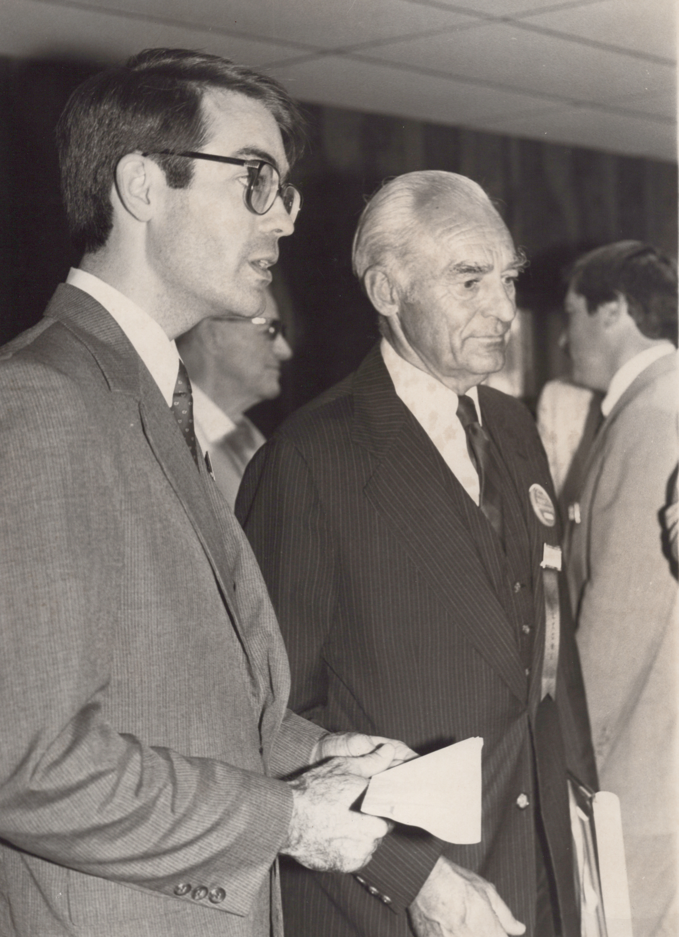With Sam Walton, Iowa, 1983