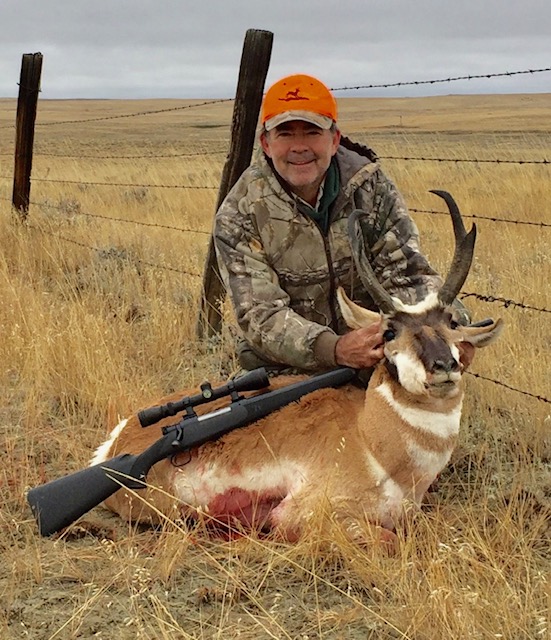 Fritz with Pronghorn, Wyoming