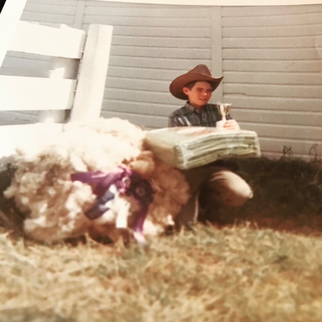 Crook County Fair — Fritz with Trophy