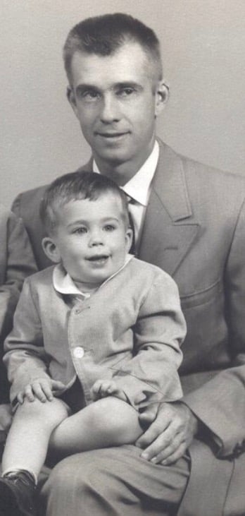 Fritz and his Dad in 1957, age 2
