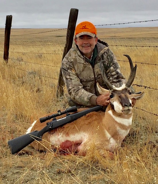 Fritz with Pronghorn, Wyoming
