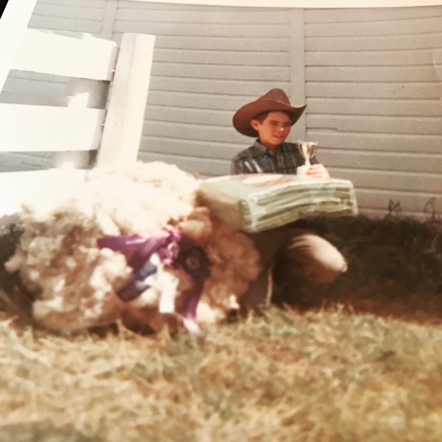 Crook County Fair — Fritz with Trophy